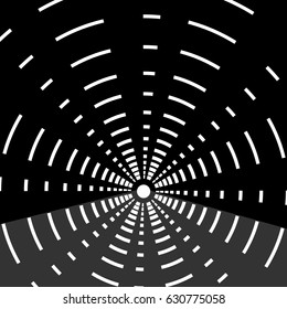 Dark Tunnel way to the light is background for mystery or way to reach target