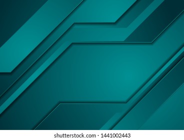 Fondo vector de material corporativo abstracto turquesa oscuro