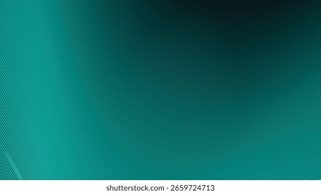 Dark Turquoise Green Abstract Background with Stripes Curve Line for Backdrop, Web, and Digital Design