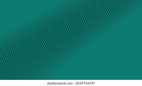 Dark Turquoise Green Abstract Background with Stripes Curve Line for Backdrop, Web, and Digital Design