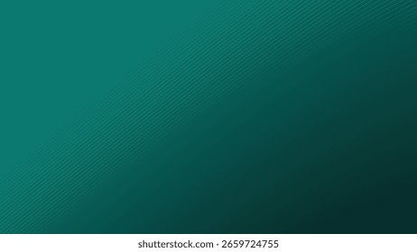 Dark Turquoise Green Abstract Background with Stripes Curve Line for Backdrop, Web, and Digital Design