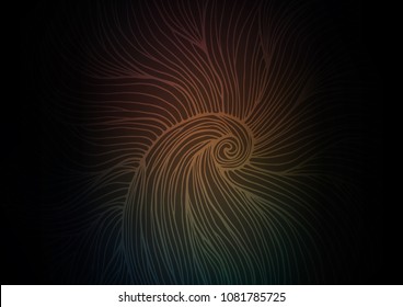 Dark vector abstract doodle pattern. Geometric doodle illustration in Origami style with gradient. A completely new template for your business design.