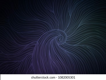Dark vector abstract doodle pattern. Ethnic elegant natural pattern with gradient. Brand-new design for your business.