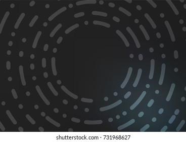 Dark vector abstract doodle pattern. Doodles on blurred abstract background with gradient. The pattern can be used for heads of websites and designs.