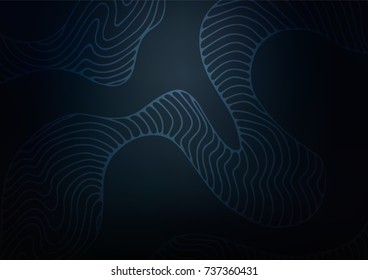Dark vector abstract doodle pattern. Geometric doodle illustration in Origami style with gradient. The textured pattern can be used for website.