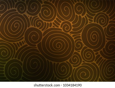 Dark vector abstract doodle template. Brand-new colored illustration in blurry style with doodles. Brand-new design for your business.