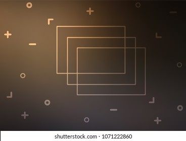Dark vector abstract doodle template. Ethnic elegant natural pattern with gradient. A completely new template for your business design.