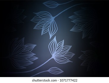 Dark vector abstract doodle template. Modern geometrical abstract illustration with doodles. Brand-new design for your business.