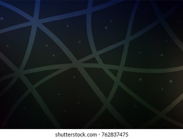 Dark vector abstract doodle template. Geometric doodle illustration in Origami style with gradient. Brand-new style for your business design.