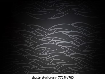 Dark vector abstract doodle template. A completely new color illustration in doodle style. Hand painted design for web, leaflet, textile.