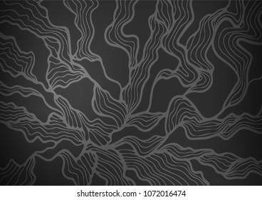 Dark vector abstract doodle texture. Doodles on blurred abstract background with gradient. The doodle design can be used for your web site.