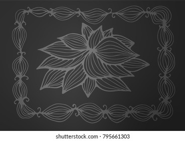 Dark vector abstract doodle texture. Glitter abstract illustration with doodles and Zen tangles. A completely new design for your business.