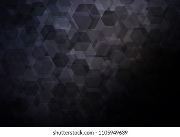 Dark vector abstract mosaic background. A sample with polygonal shapes. hexagonal pattern for your business design.