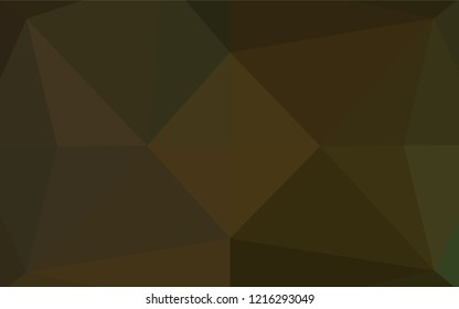 Dark vector abstract mosaic pattern. Colorful abstract illustration with gradient. Triangular pattern for your business design.