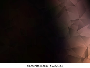 Dark vector abstract polygonal background. Geometric illustration in Origami style with gradient.  The textured pattern can be used for background.