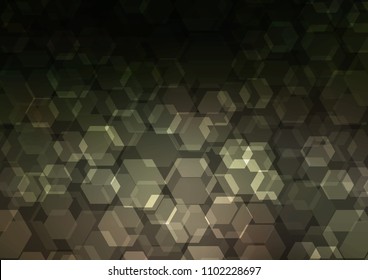 Dark vector abstract polygonal template. hexagonal geometric sample with gradient.  The textured pattern can be used for background.