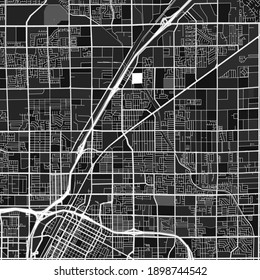 Dark vector art map of NorthLasVegas, Nevada, UnitedStates with fine gray gradations for urban and rural areas. The different shades of gray in the NorthLasVegas  map do not follow any pattern.