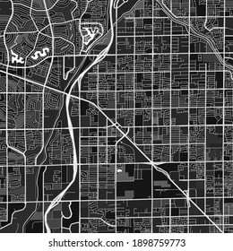 Dark vector art map of Peoria, Arizona, UnitedStates with fine gray gradations for urban and rural areas. The different shades of gray in the Peoria  map do not follow any particular pattern.