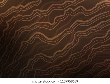 Dark vector backdrop with bent lines. A vague circumflex abstract illustration with gradient. New composition for your brand book.