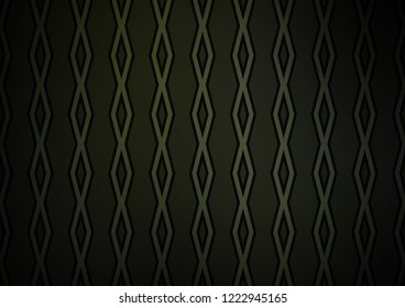 Dark vector backdrop with lines, cubes. Glitter abstract illustration with colorful lines, rhombuses. Pattern for websites, landing pages.