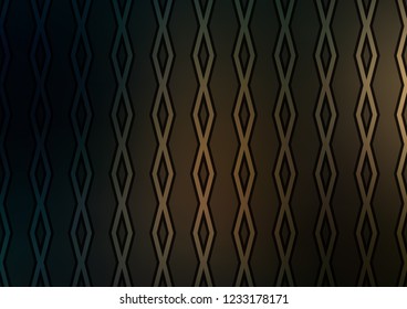 Dark vector backdrop with lines, cubes. Colorful illustration with lines, cubes on abstract template. Smart design for your business advert.