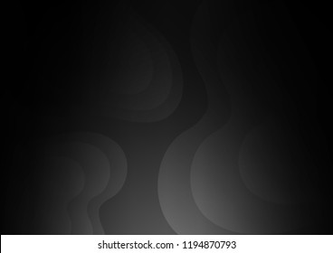 Dark vector background with abstract lines. Blurred geometric sample with gradient bubbles.  A completely new marble design for your business.