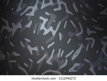 Dark vector background with bent lines. Modern gradient abstract illustration with bandy lines. New composition for your brand book.