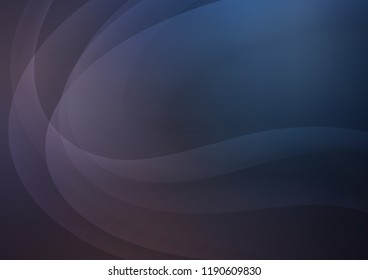 Dark vector background with bent lines. Brand new colored illustration in marble style with gradient. The best blurred design for your business.