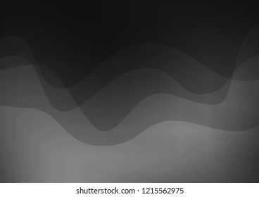 Dark vector background with bent ribbons. Creative illustration in halftone marble style with gradient. Marble style for your business design.