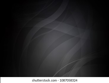 Dark vector background with curved circles. Geometric illustration in marble style with gradient.  Marble design for your web site.