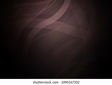 Dark vector background with curved circles. Shining crooked illustration in marble style. Textured wave pattern for backgrounds.