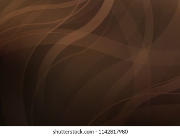 Dark vector background with curved circles. Geometric illustration in marble style with gradient.  A completely new template for your business design.
