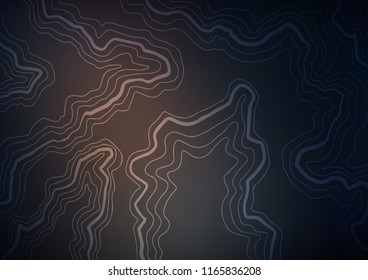 Dark vector background with curved circles. Shining illustration, which consist of blurred lines, circles. A completely new marble design for your business.