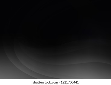 Dark vector background with curved circles. Colorful illustration in abstract marble style with gradient. The template for cell phone backgrounds.