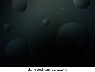 Dark vector background with dots. Blurred decorative design in abstract style with bubbles. Beautiful design for your business natural advert.