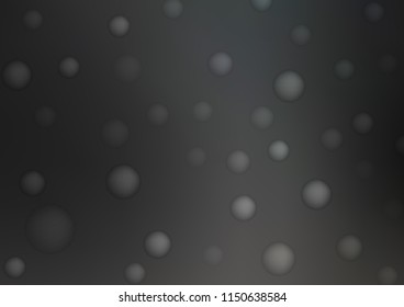 Dark vector background with dots. Illustration with set of shining colorful abstract circles. Beautiful design for your business natural advert.