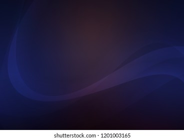 Dark vector background with lamp shapes. Glitter abstract illustration with wry lines. New composition for your brand book.