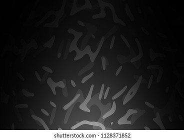 Dark vector background with lava shapes. A vague circumflex abstract illustration with gradient. New composition for your brand book.