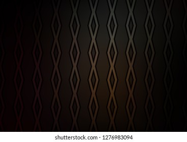 Dark vector background with lines, rhombuses. Modern geometric abstract illustration with lines, squares. Backdrop for TV commercials.