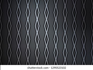 Dark vector background with lines, rhombuses. Modern geometric abstract illustration with lines, squares. Pattern for business booklets, leaflets.