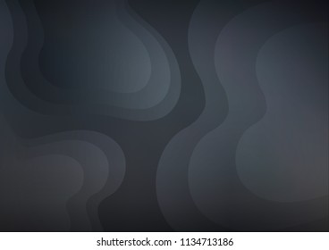 Dark vector background with liquid shapes. Modern gradient abstract illustration with bandy lines. A completely new template for your business design.