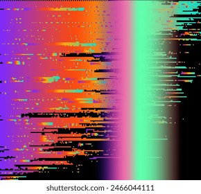 Fondo de Vector oscuro con parpadeos de arco iris. Imagen Abstractas en colores vivos y vibrantes.