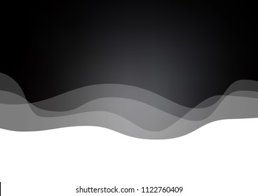 Dark vector background  A vague circumflex abstract illustration with gradient. A completely new template for your business design.