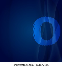Dark vector background with zero digit. Background with ripple effect. Background of numbers. Vector illustration. 