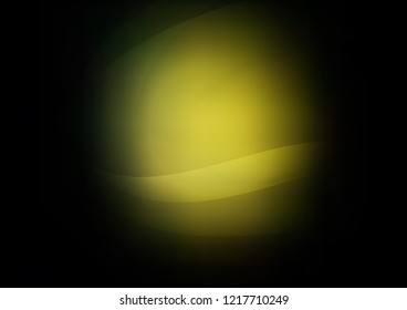 Dark vector  with bent ribbons. Blurred geometric sample with gradient bubbles.  The best blurred design for your business.