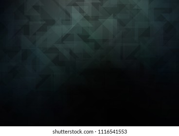 Dark vector blurry hexagon template. Colorful abstract illustration with gradient. A completely new template for your business design.