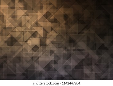 Dark vector blurry hexagon blurry triangle. Shining colored illustration in a Brand new style. The best triangular design for your business.
