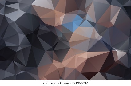 Dark vector blurry triangle background design. Geometric background in Origami style with gradient