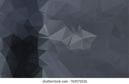 Dark vector blurry triangle background design. Geometric background in Origami style with gradient