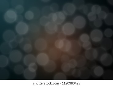Dark vector bokeh template. Colorful illustration in abstract style with gradient. The template for backgrounds of cell phones.